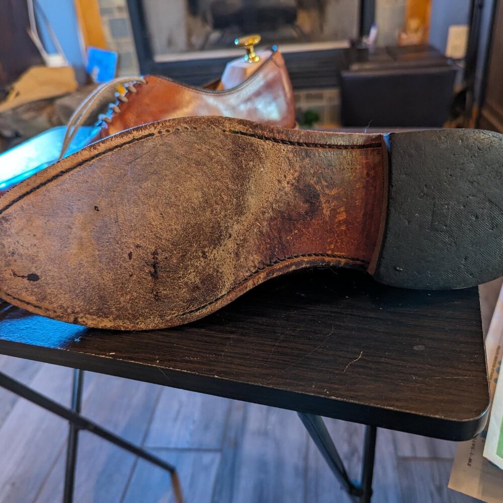 Allen Edmonds Delray Split Toe Brown Leather - image 4